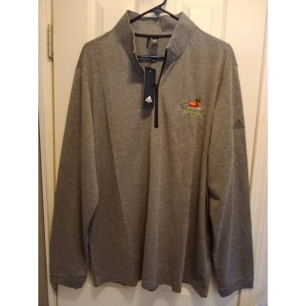 Adidas Nine Dog Long Sleeve Golf Shirt Size XL - Picture 1 of 9